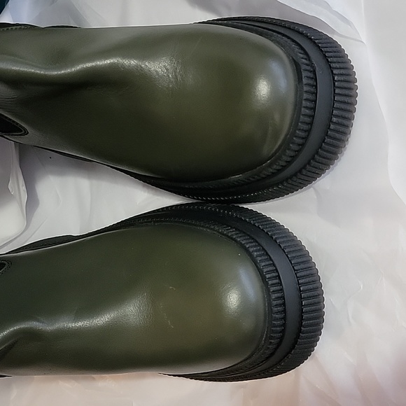 Nwdft Ganni Creeper Chelsea Booties Platform Chunky Sole - Picture 7 of 8